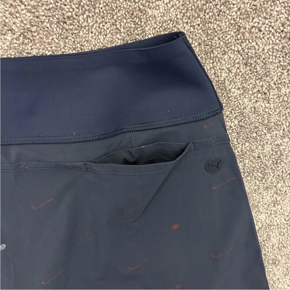 Puma Women's Love Golf Skort Size L Navy Power Shape UPF 50+ Stretch NWT $75 - Picture 7 of 16